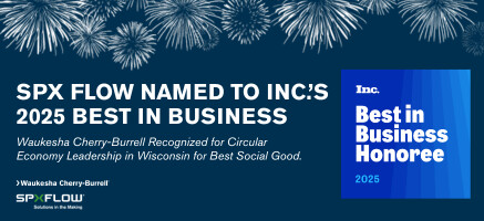 Inc. Best in Business 2025 honoree banner for Waukesha Cherry-Burrell